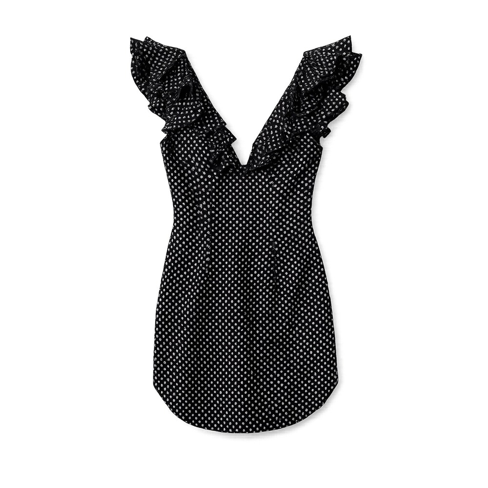 Zimmermann Painted Heart Cascade Mini Polka Dot Ruffle Dress AU 1 | US 6 Resort - Picture 8 of 11
